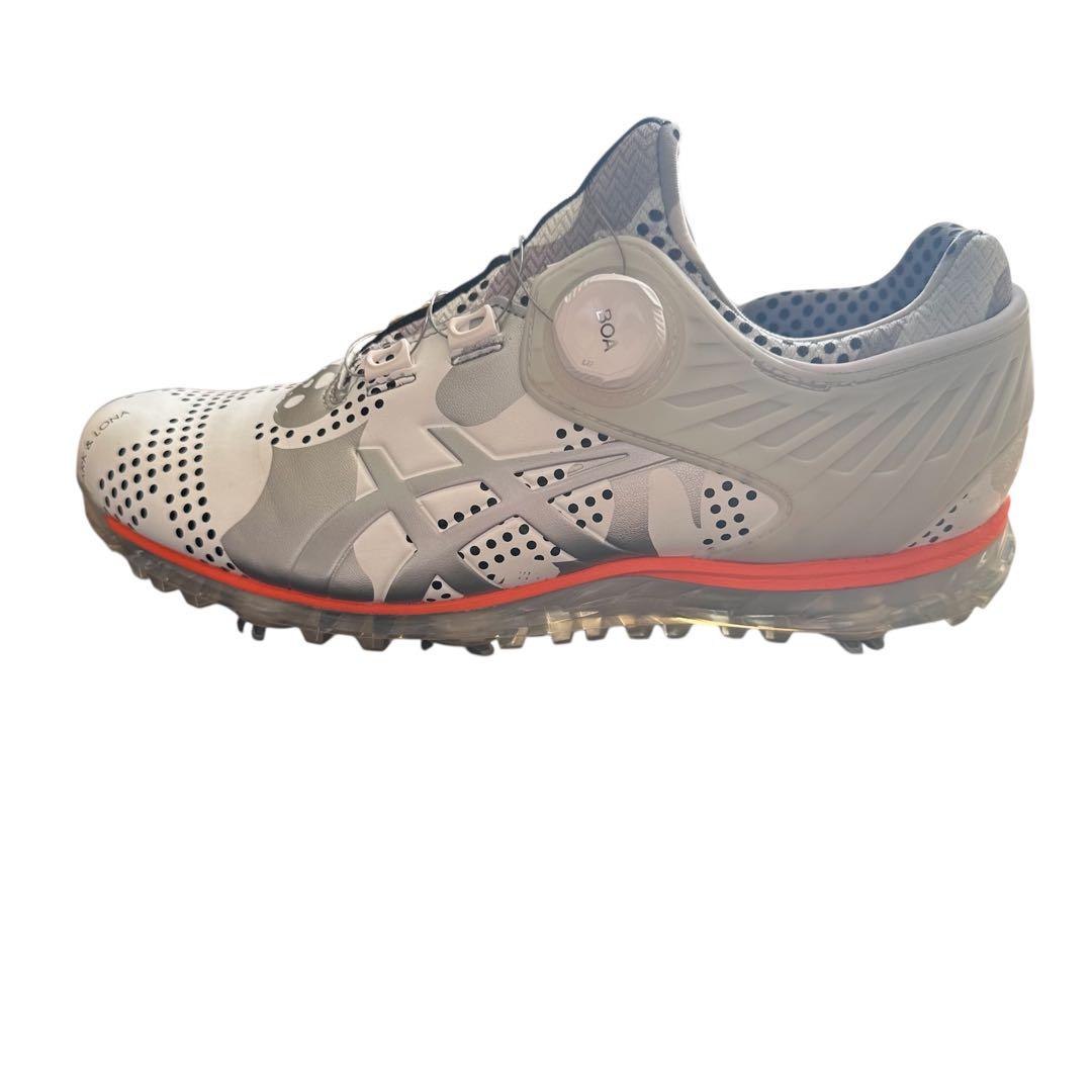 MARK & LONA ASICS コラボ ゴルフシューズ 白✖️シルバー26cm