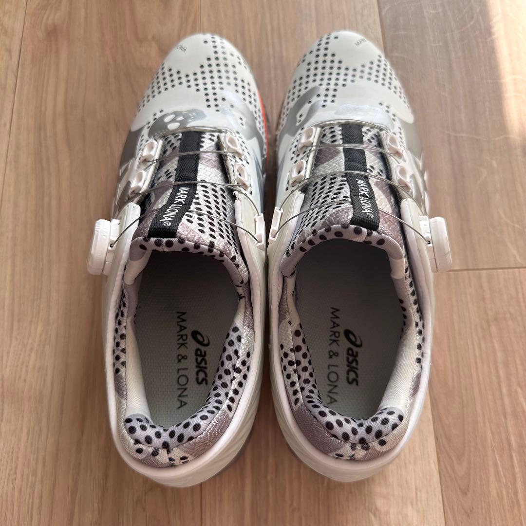 MARK & LONA ASICS コラボ ゴルフシューズ 白✖️シルバー26cm