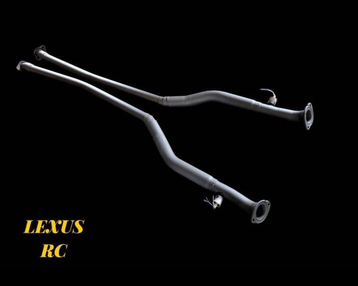 レクサスRC350　GSC10オリジナル中間ストレートマフラー！デュアル加工