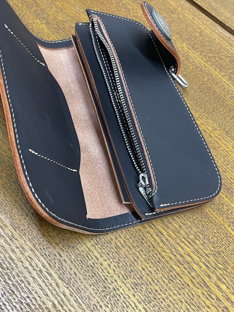 未使用品 Redmoon(レッドムーン)ロングウォレット 革財布 ハンドメイド