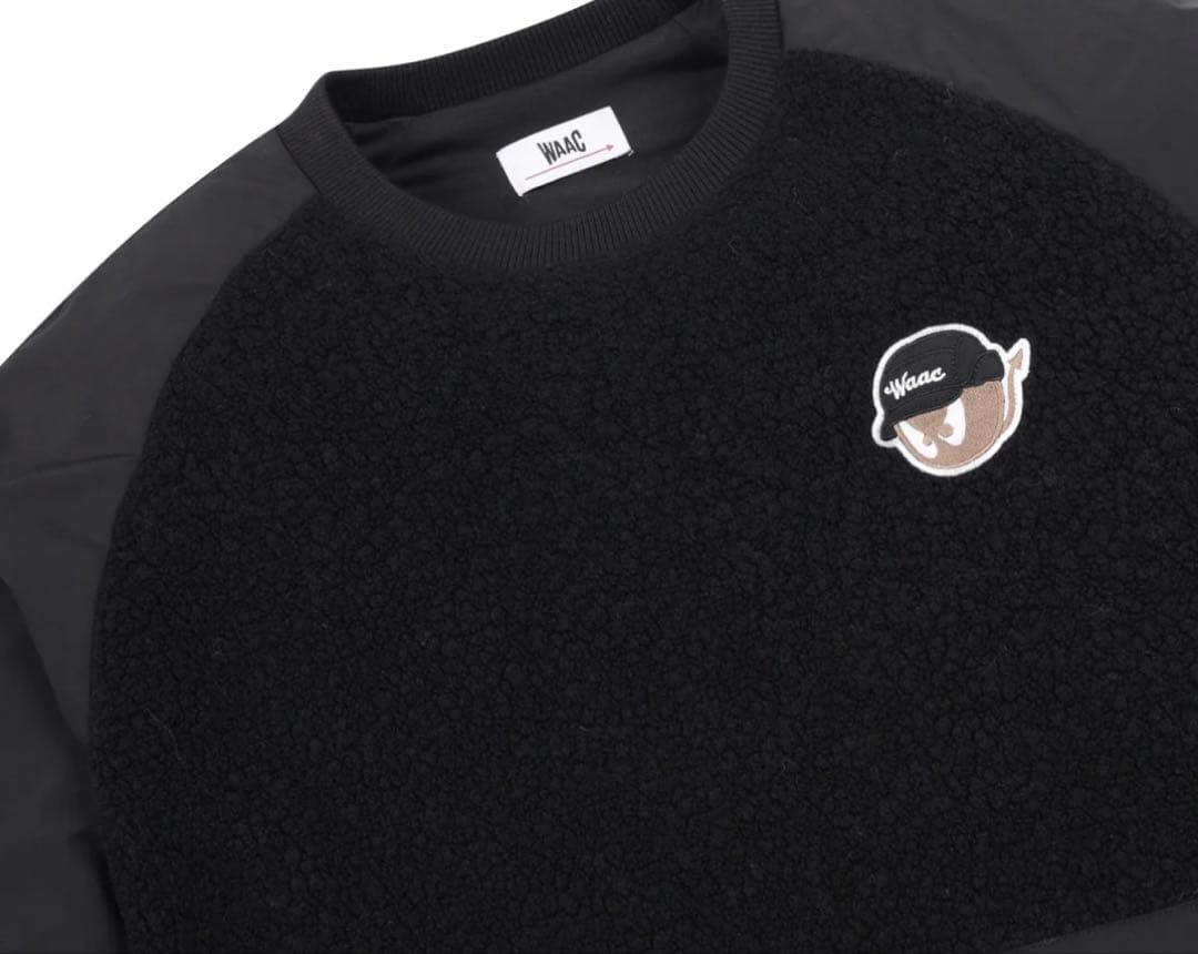 MEN ハイブリッドプルオーバー ブラック