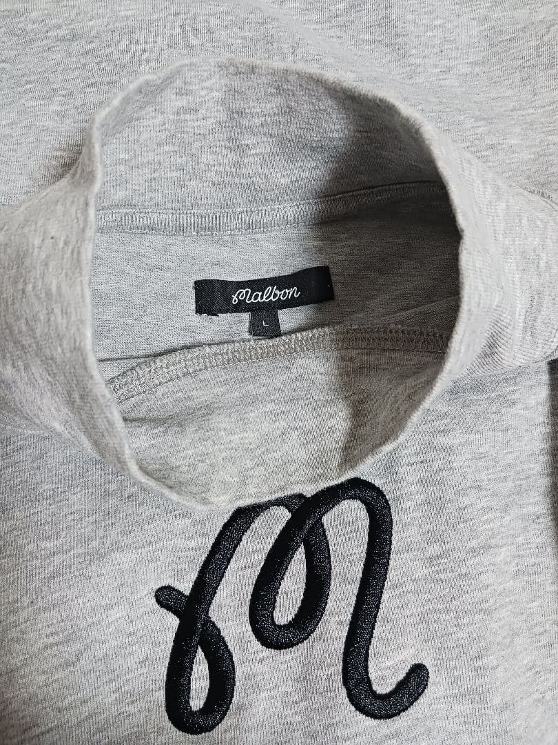 L　ビームスゴルフ マルボン Script センターロゴモックネックシャツ