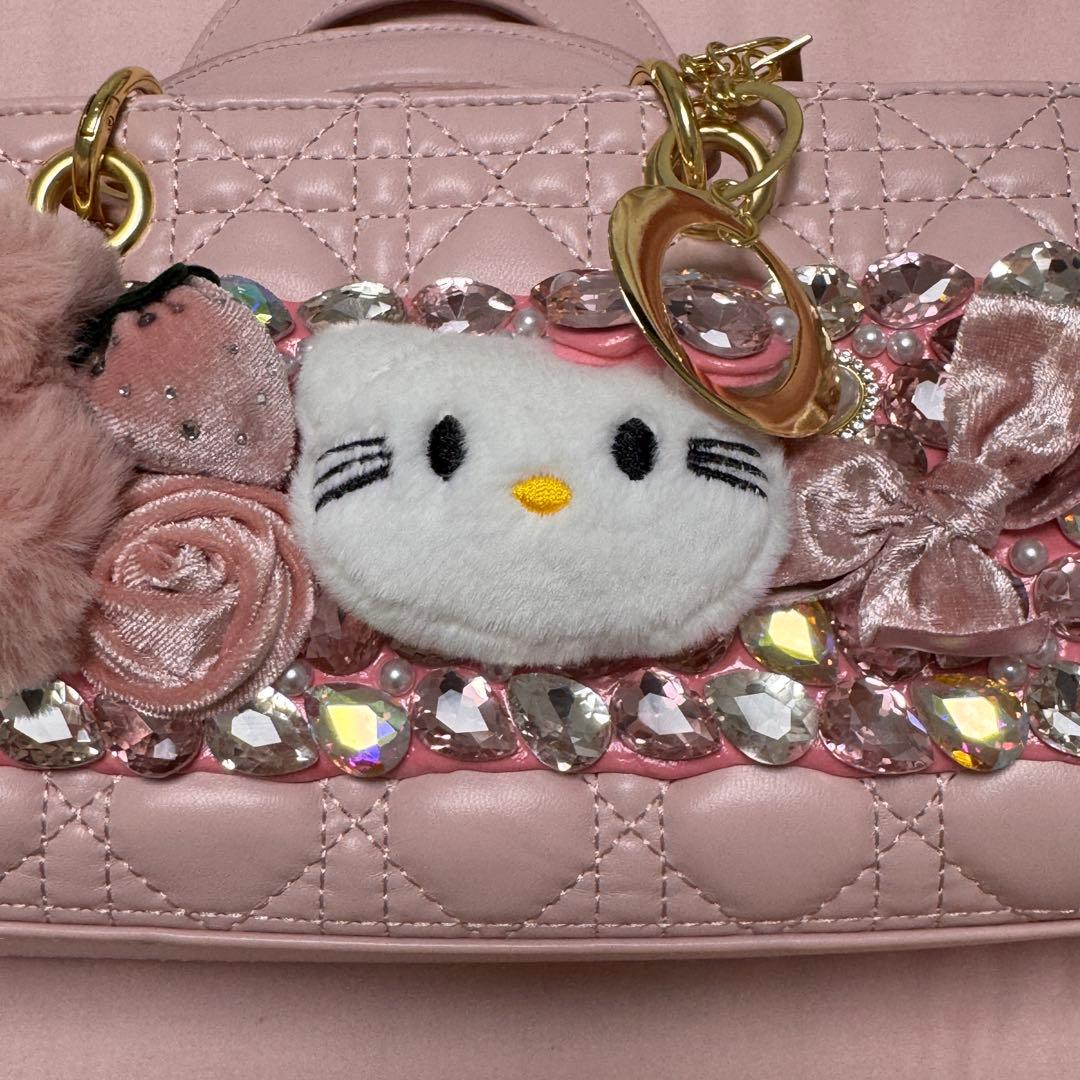 ハンドメイド　新品　ハローキティバッグ　カバン　キラキラストーン