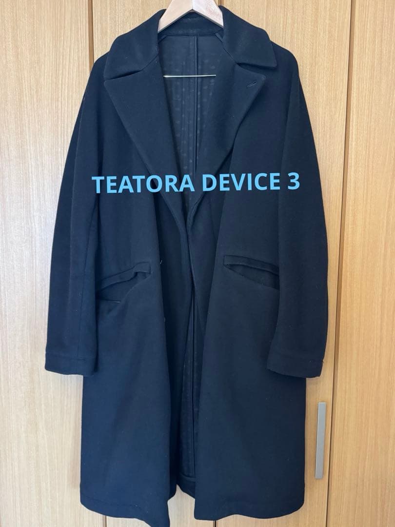 TEATORA dualo チェスターコート 黒