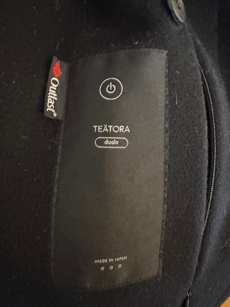 TEATORA dualo チェスターコート 黒