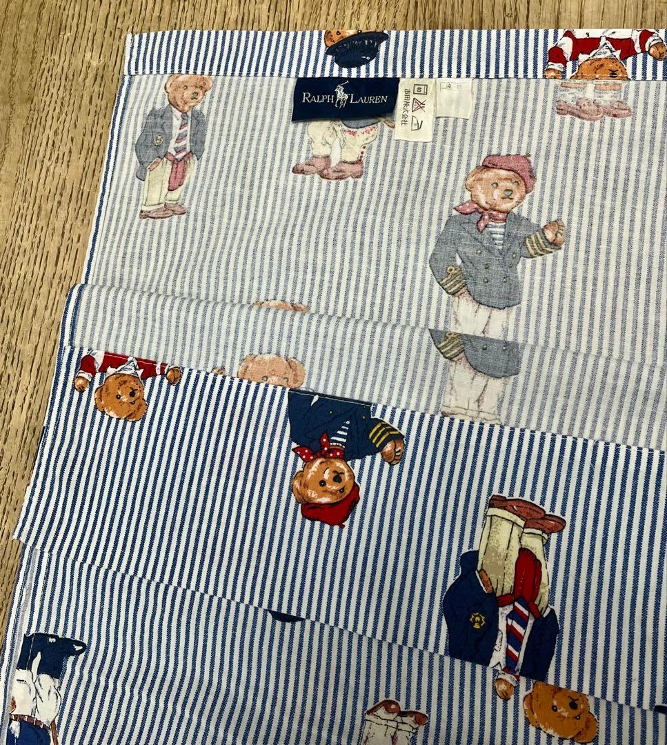 ✴︎Ralph Lauren✴︎ポロベア フラットシーツ ダブルサイズ