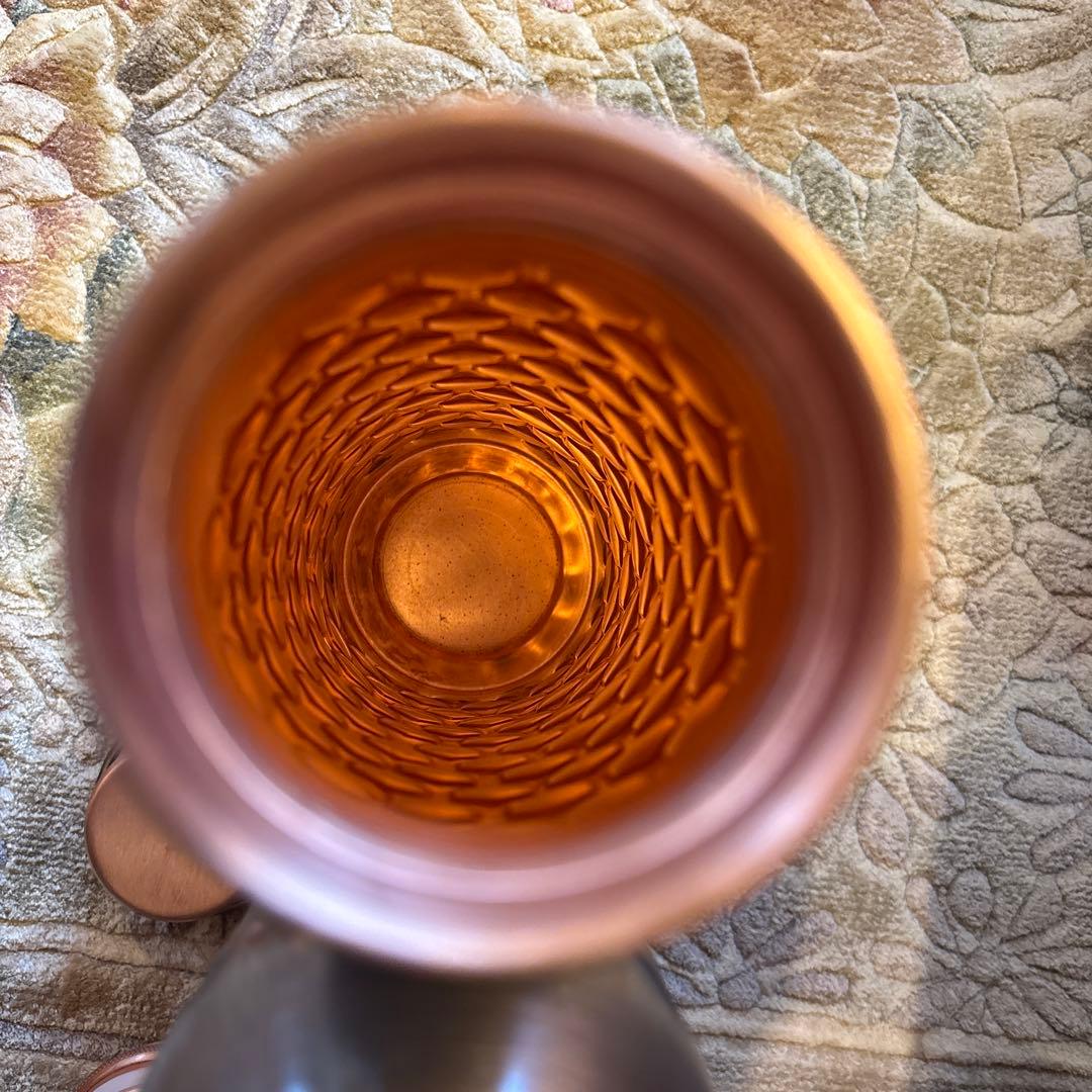 【ほぼ未使用】水筒 純銅ウォーターボトル900ml 4点セット