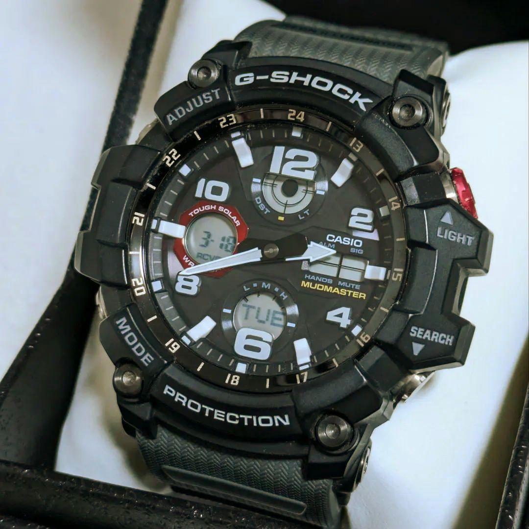 カシオ　G-SHOCK　マッドマスターGWG-100-1A8JF　ソーラー電波