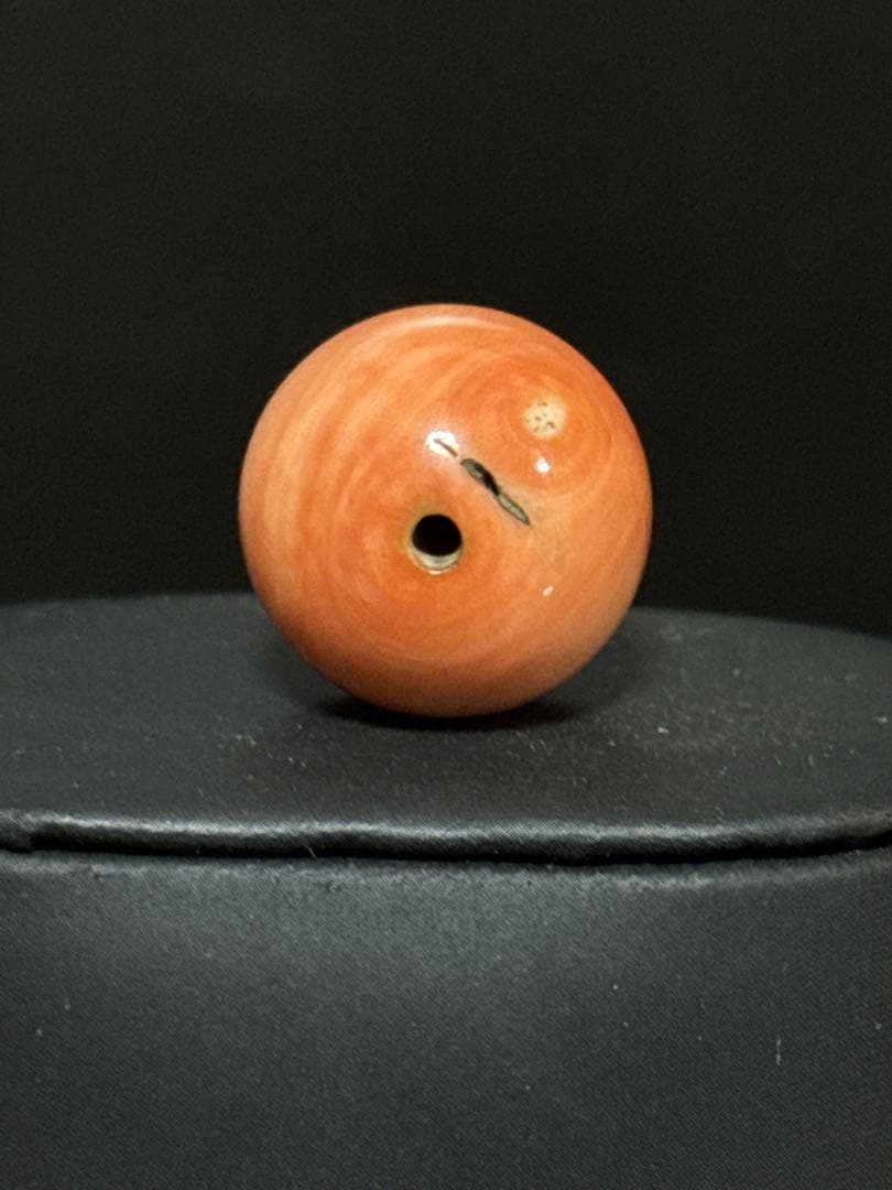 特大 本珊瑚 玉 緒締玉 髪飾