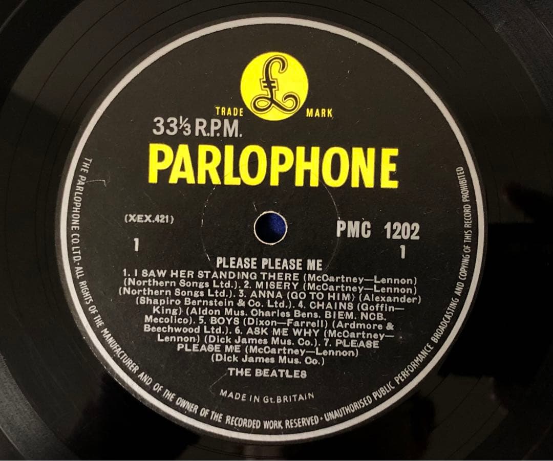 UKOrg 3rd ビートルズ Please Please Me Mono