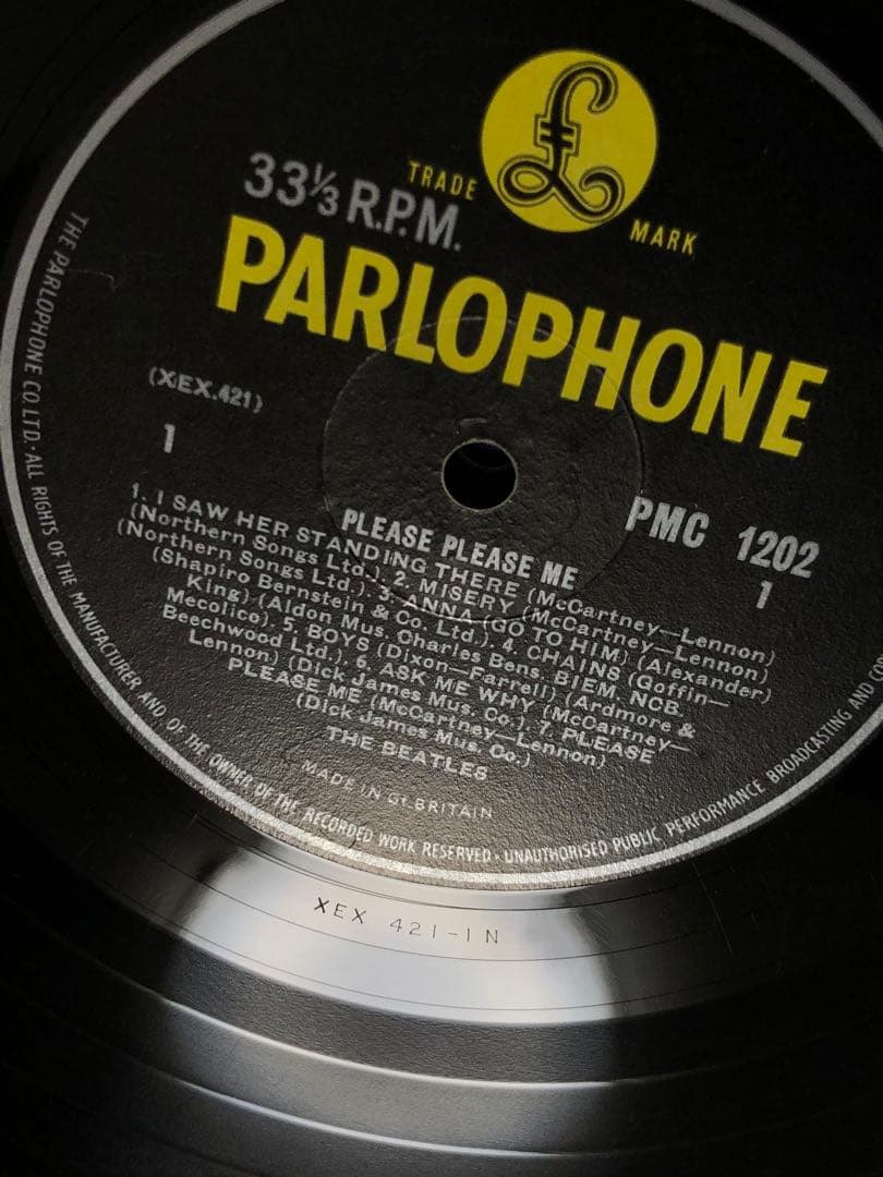 UKOrg 3rd ビートルズ Please Please Me Mono