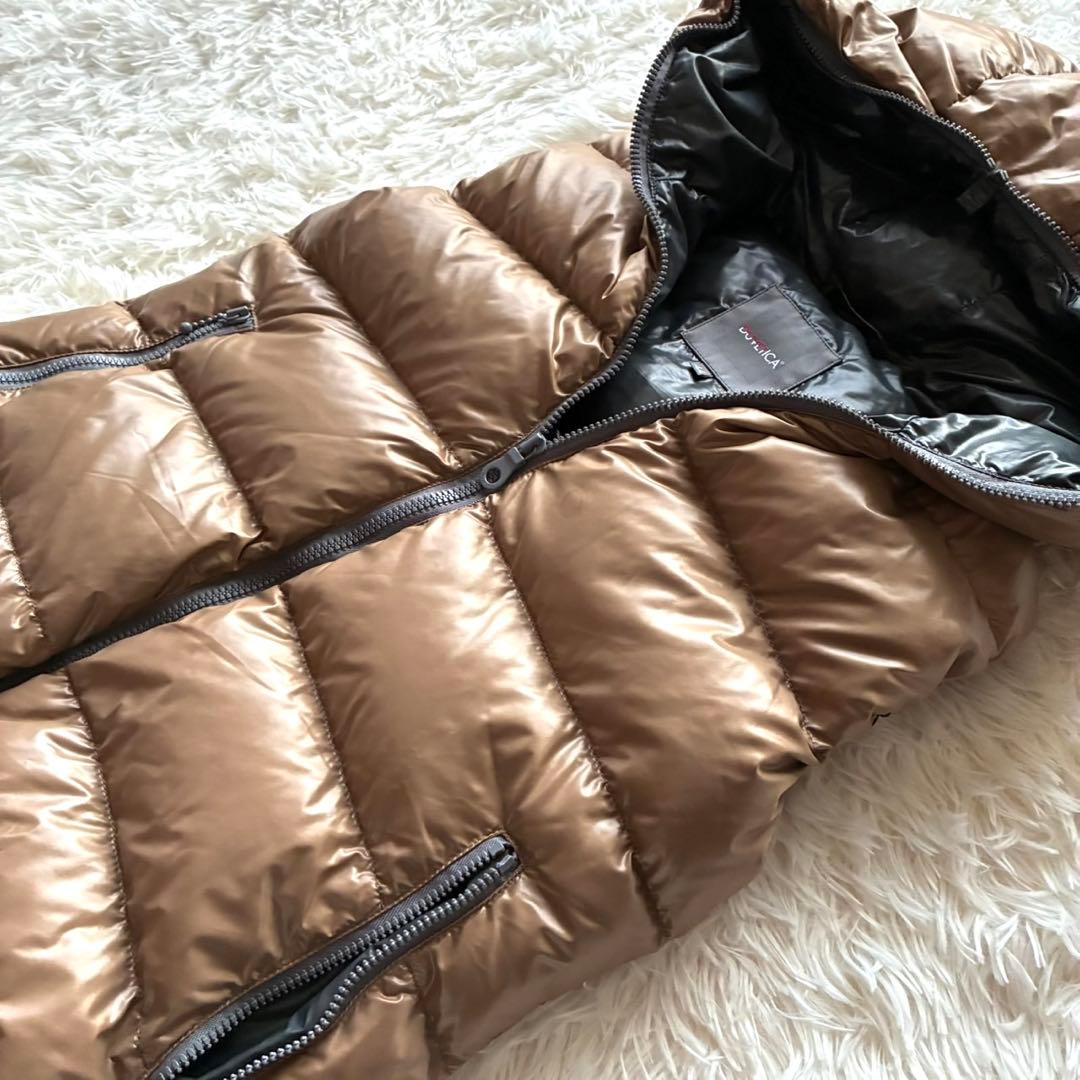 DUVETICA デュベティカ　ダウンベスト　ブラウン　44 Lサイズ