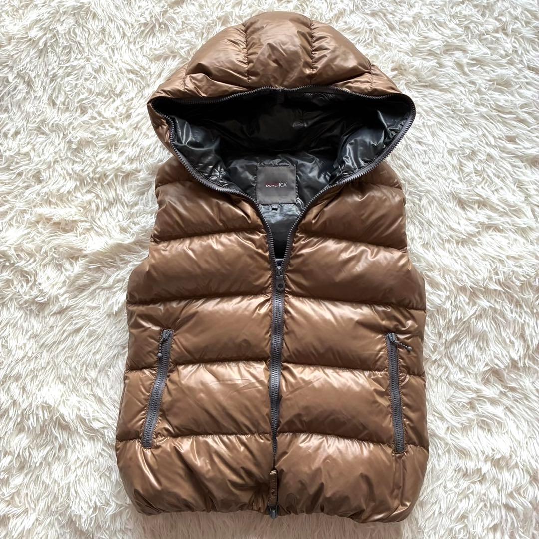 DUVETICA デュベティカ　ダウンベスト　ブラウン　44 Lサイズ