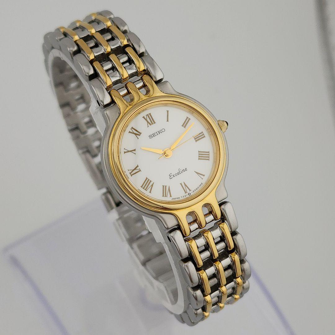 希少 ​極美品・電池交換済セイコー エクセリーヌ 7321-0530 稼働品