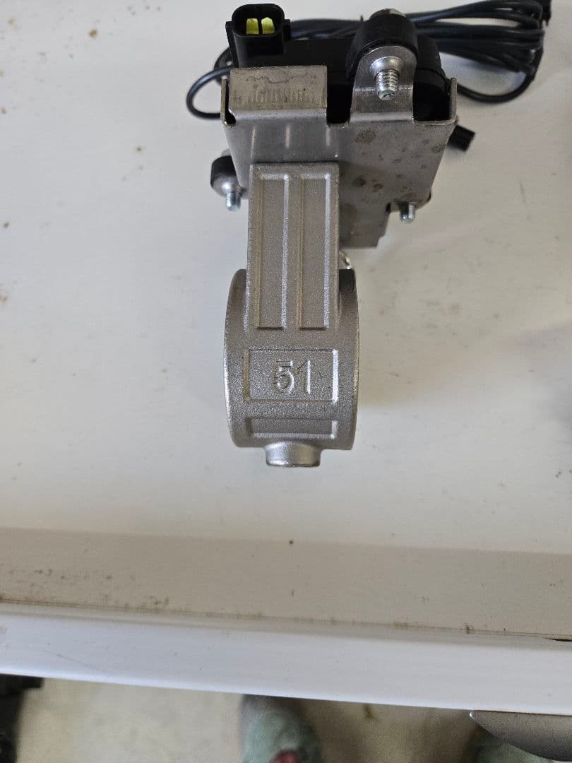 電動可変バルブ　マフラー　バルブ　電動　50.8Φ　12V　 角度調整機能付き