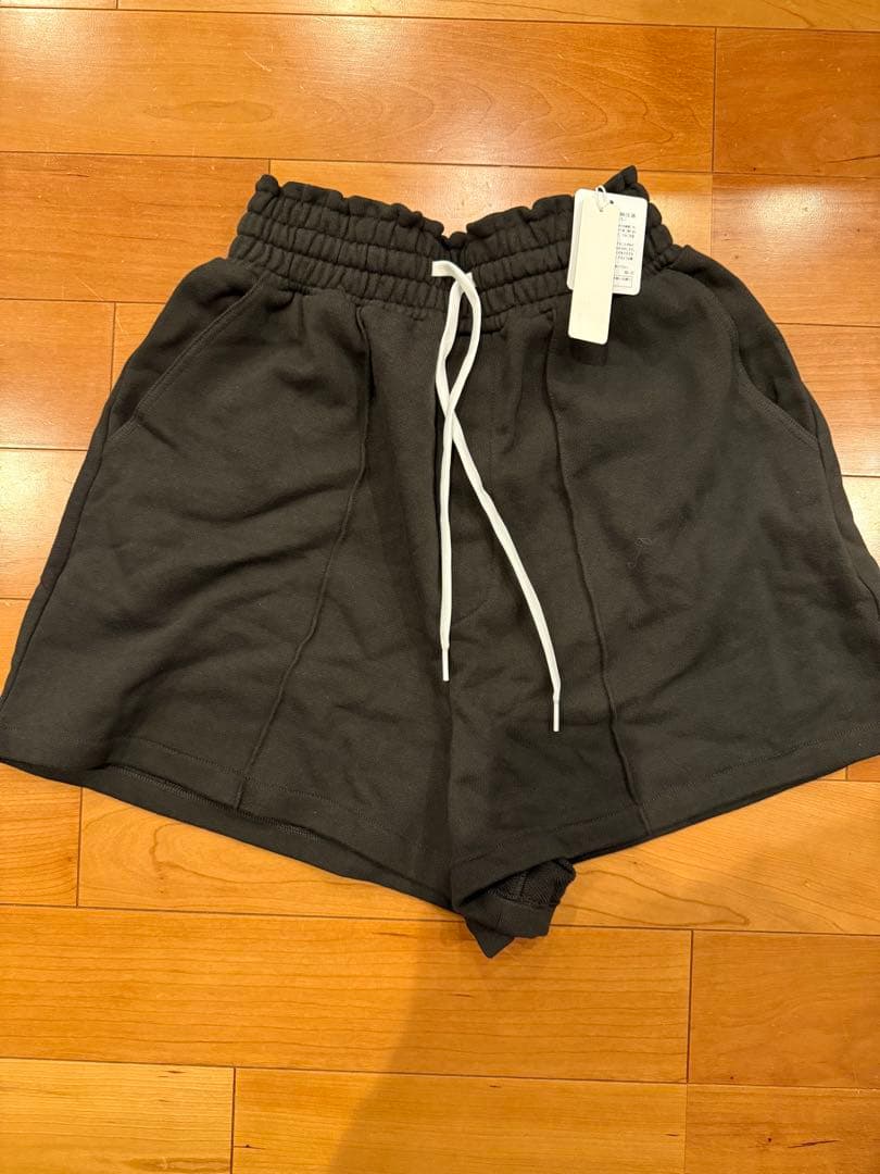 T. Japan スウェットショートパンツ F 黒 コットン 100%