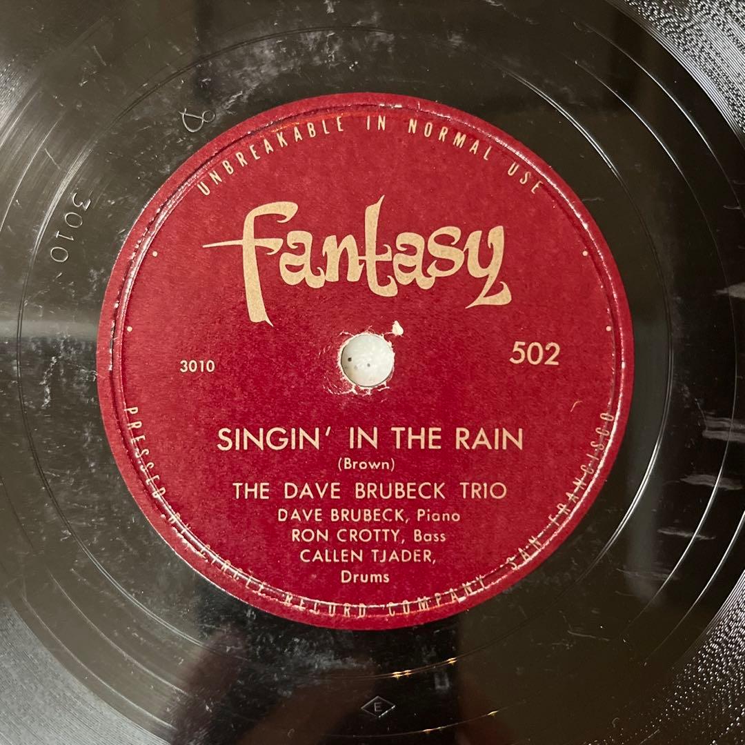 名曲レア盤‼︎ ［雨に唄えば］DAVE BRUBECK 蓄音機 SPレコード