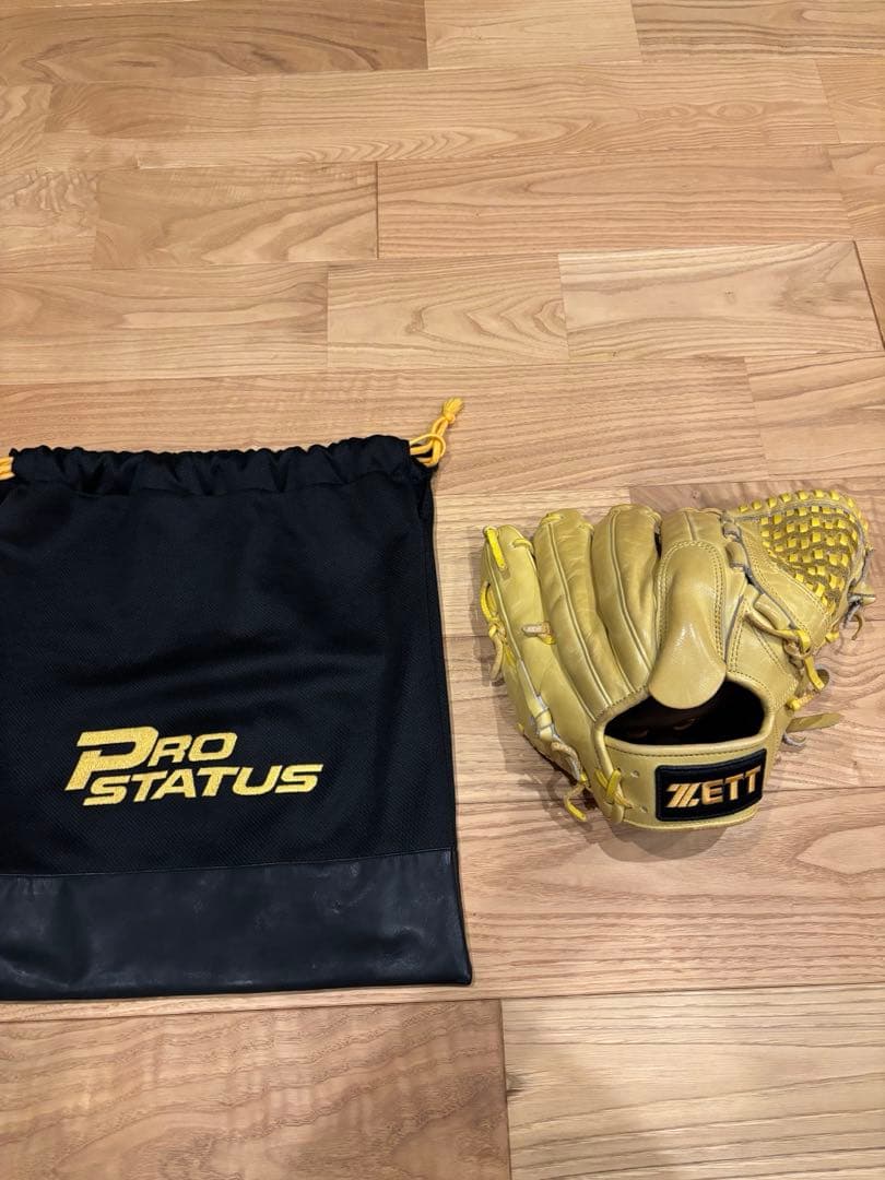 ZETT ゼット　プロステイタス　硬式　投手用　イエロー　BPG 51