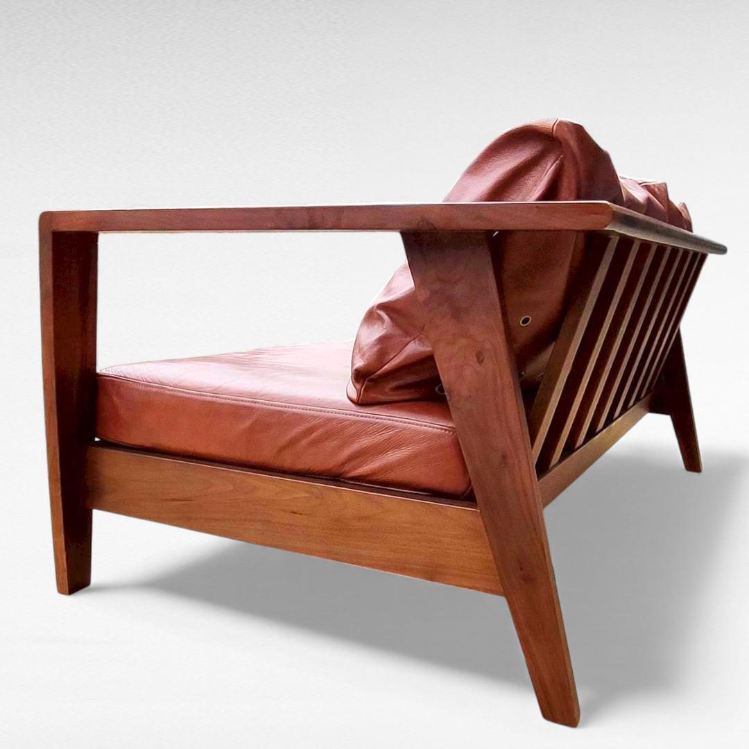 シギヤマ家具 ROSEMARY 本革ソファ ウォールナット 幅158