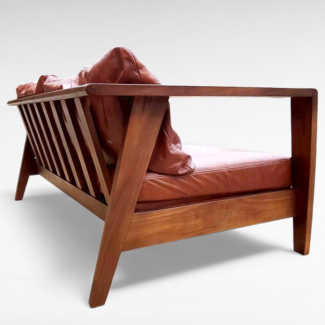 シギヤマ家具 ROSEMARY 本革ソファ ウォールナット 幅158