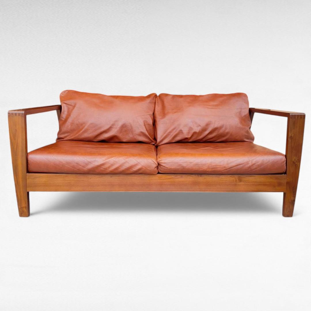 シギヤマ家具 ROSEMARY 本革ソファ ウォールナット 幅158