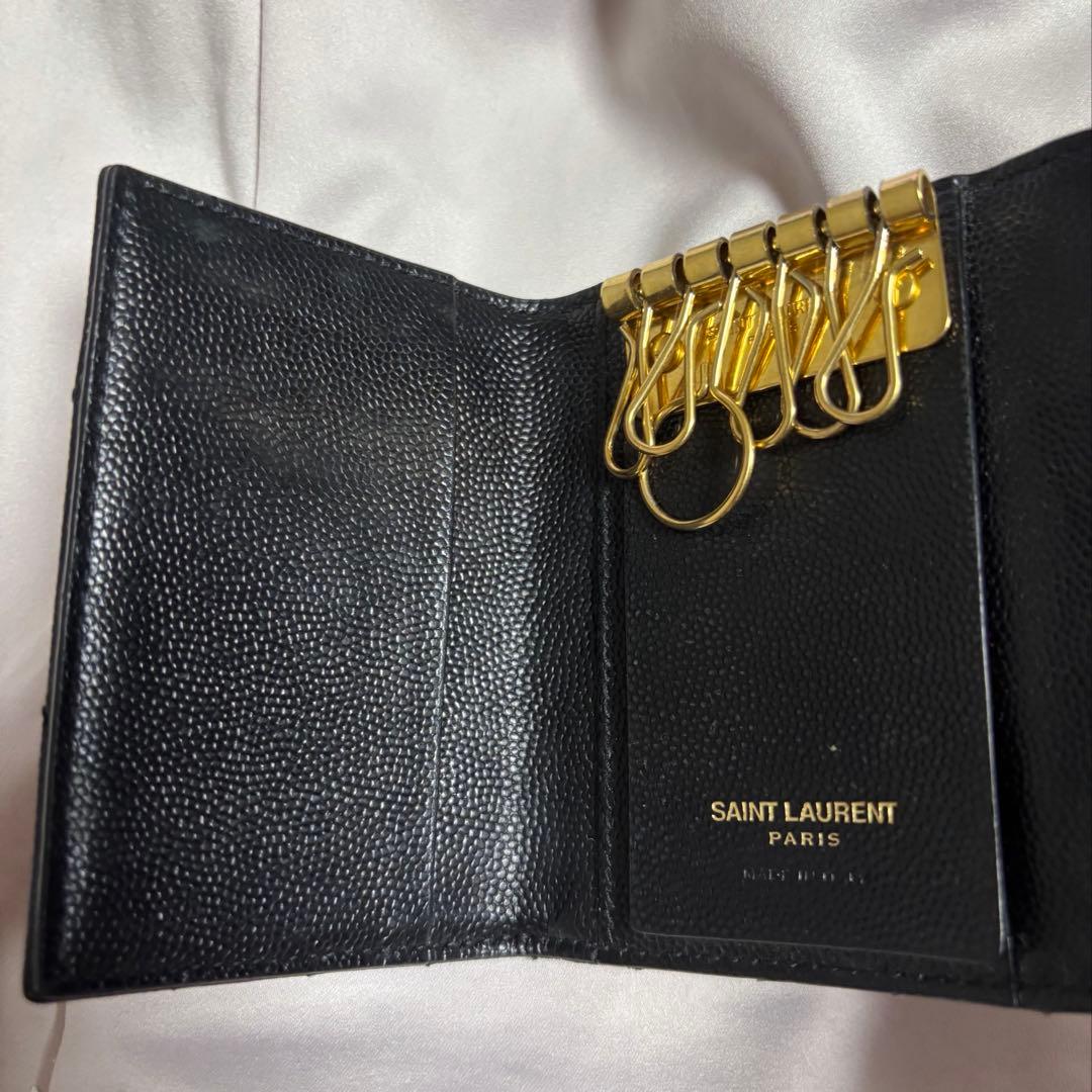 SAINT LAURENT キーケース　ブラック