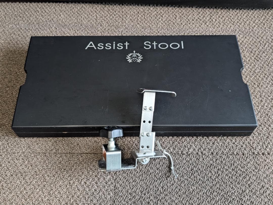 アシストペダル　アシストスツール　ピアノ補助ペダル　アシストペダルセット　黒