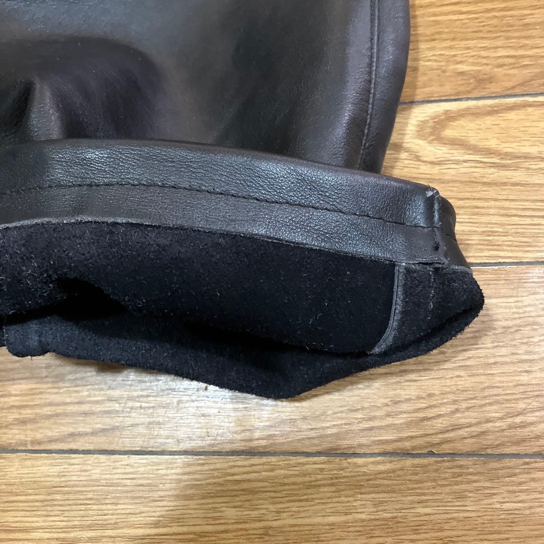 vanson 牛革ストレートレザー ブラックパンツ 31