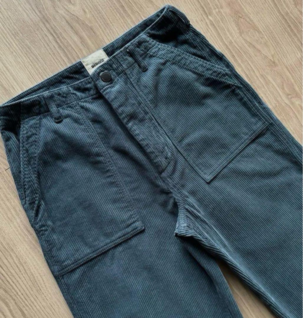 パンツ THE SHISHIKUI CORDUROY BAKER navy 32