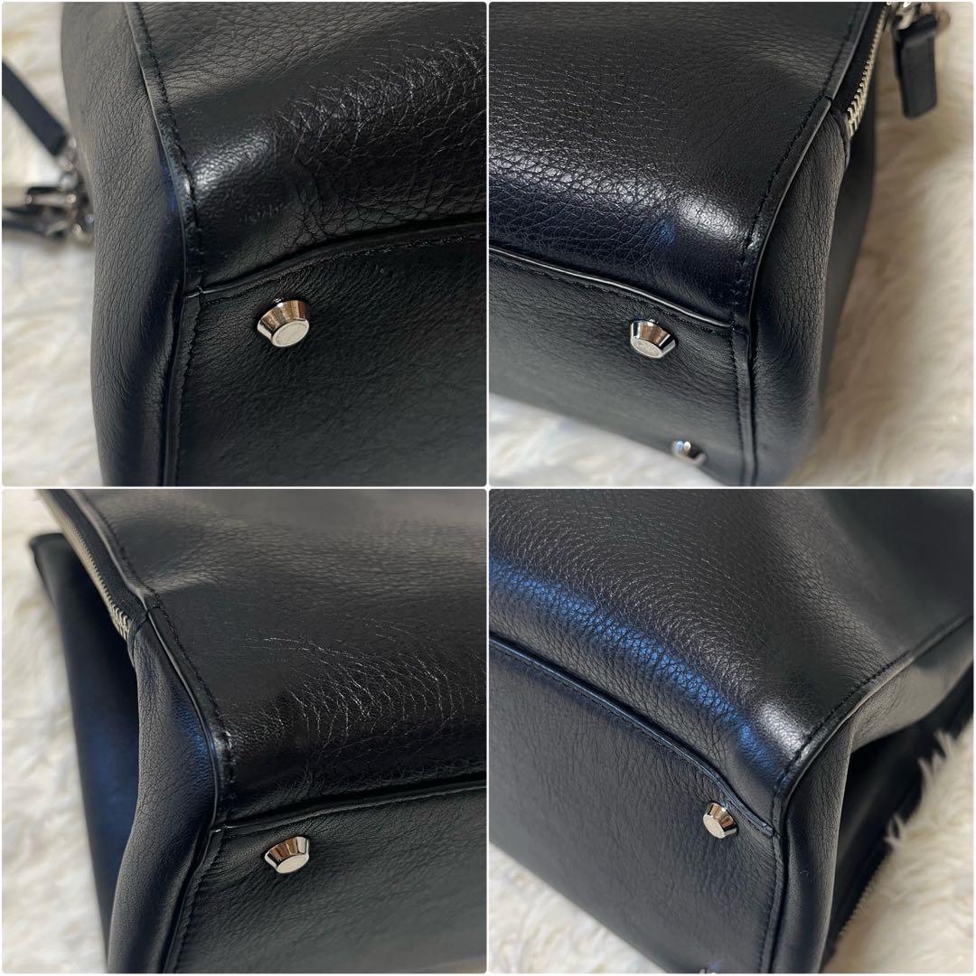 アニエスベー トートバッグ オールレザー 黒 A4 南京錠 ビジネス