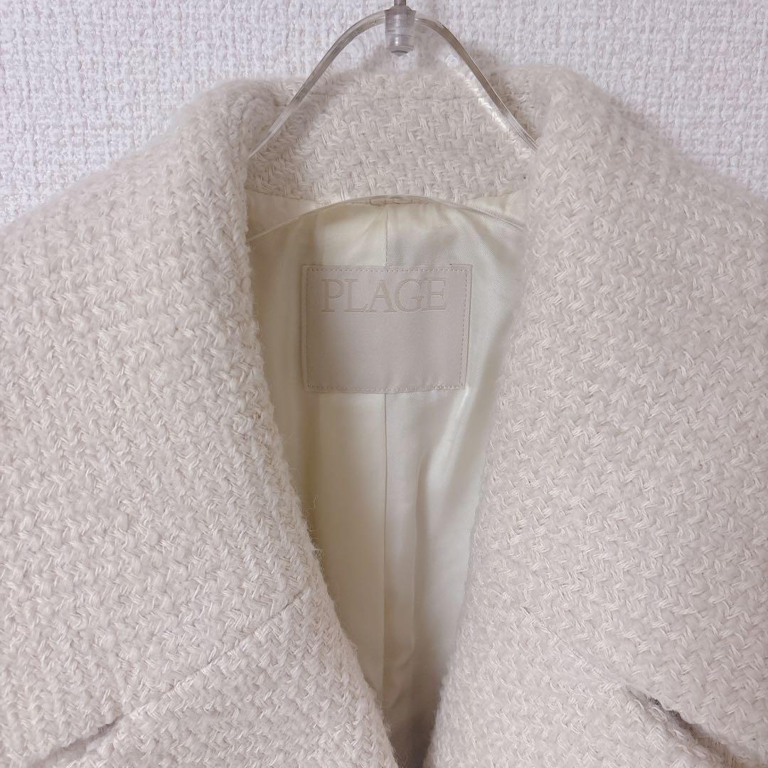 美品 ⭐︎ plage GIOLICA ヘリンボン コクーンコート S