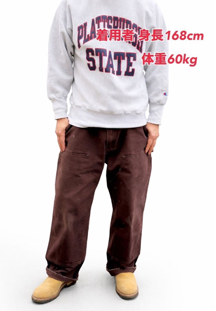 W36carhartt カーハートダブルニーダークブラウンB136 DKB