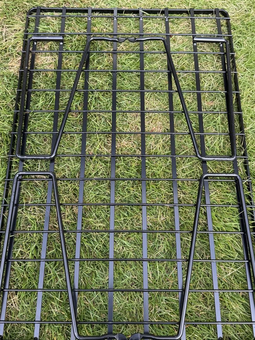 ユニフレーム　焚き火テーブル、フィールドラック2個、ステンレス天板、収納袋セット