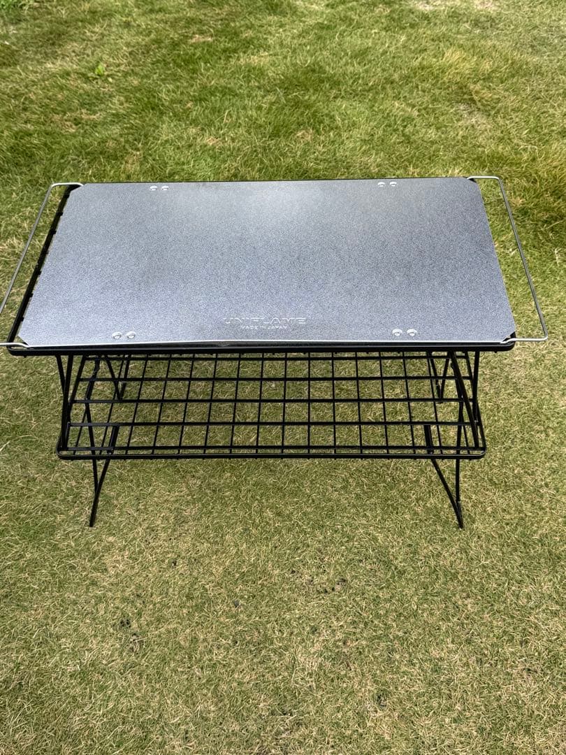 ユニフレーム　焚き火テーブル、フィールドラック2個、ステンレス天板、収納袋セット