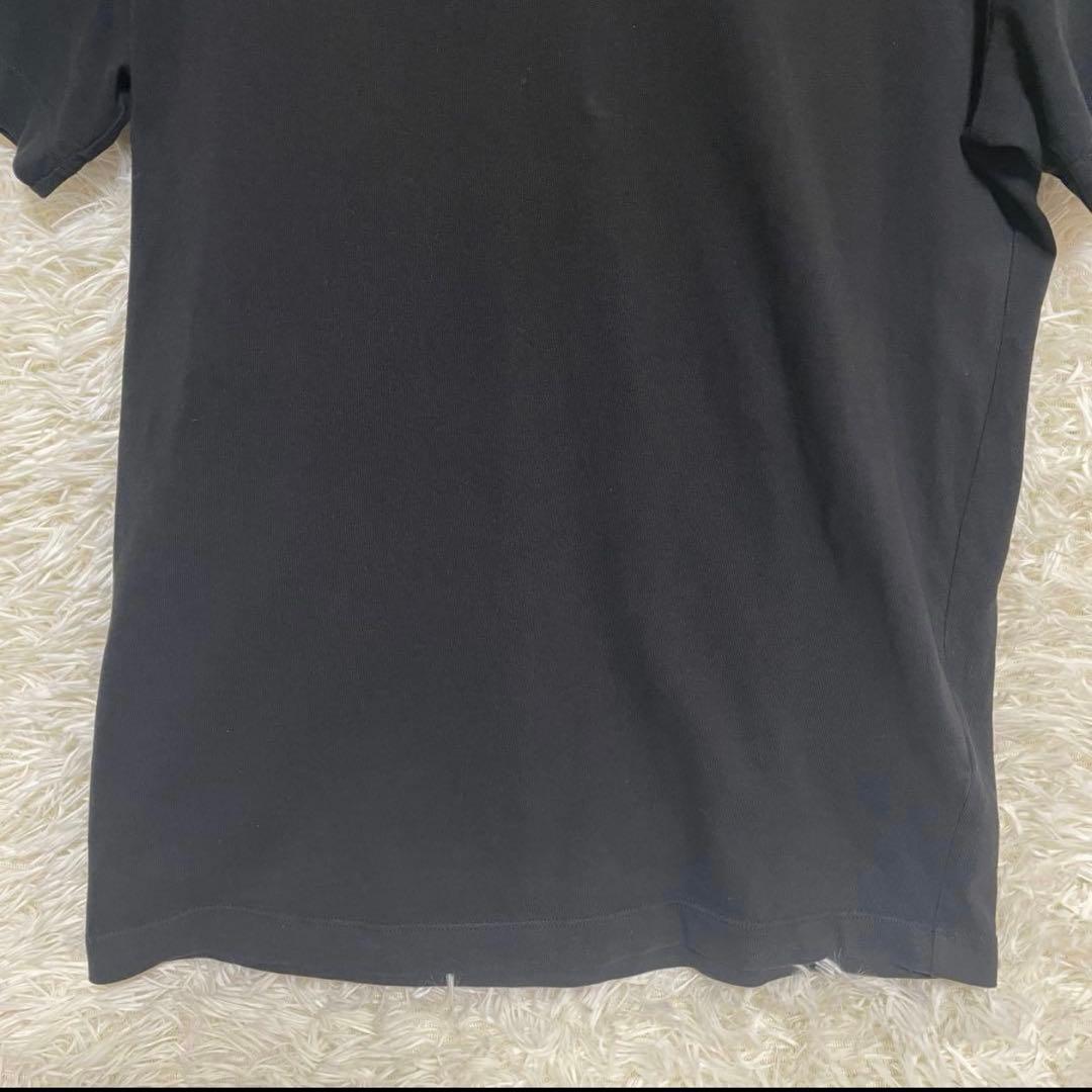 【特別価格】MONCLER ラバー　ロゴ Tシャツ 黒 半袖 立体ロゴ　英字