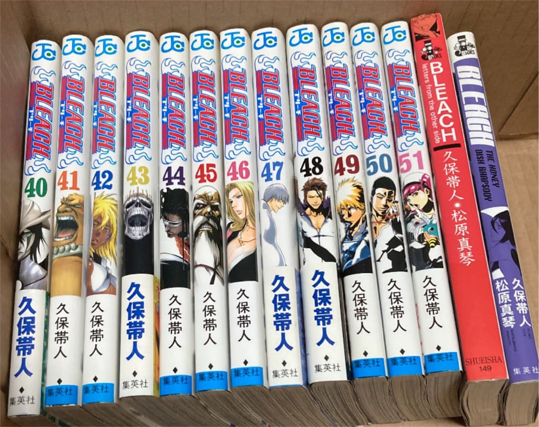 久保帯人　漫画BLEACH 1-51巻、小説 BLEACH①②