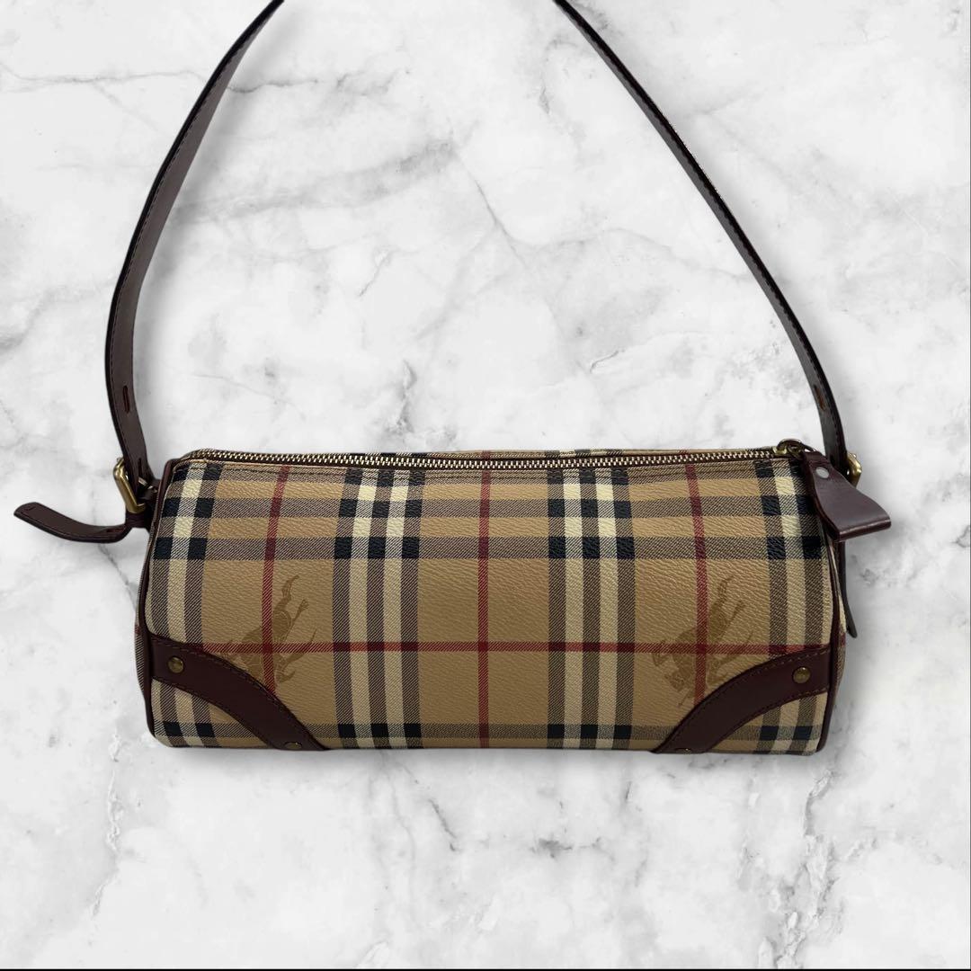 極美品 BURBERRY LONDON バーバリーロンドン ミニハンドバッグ