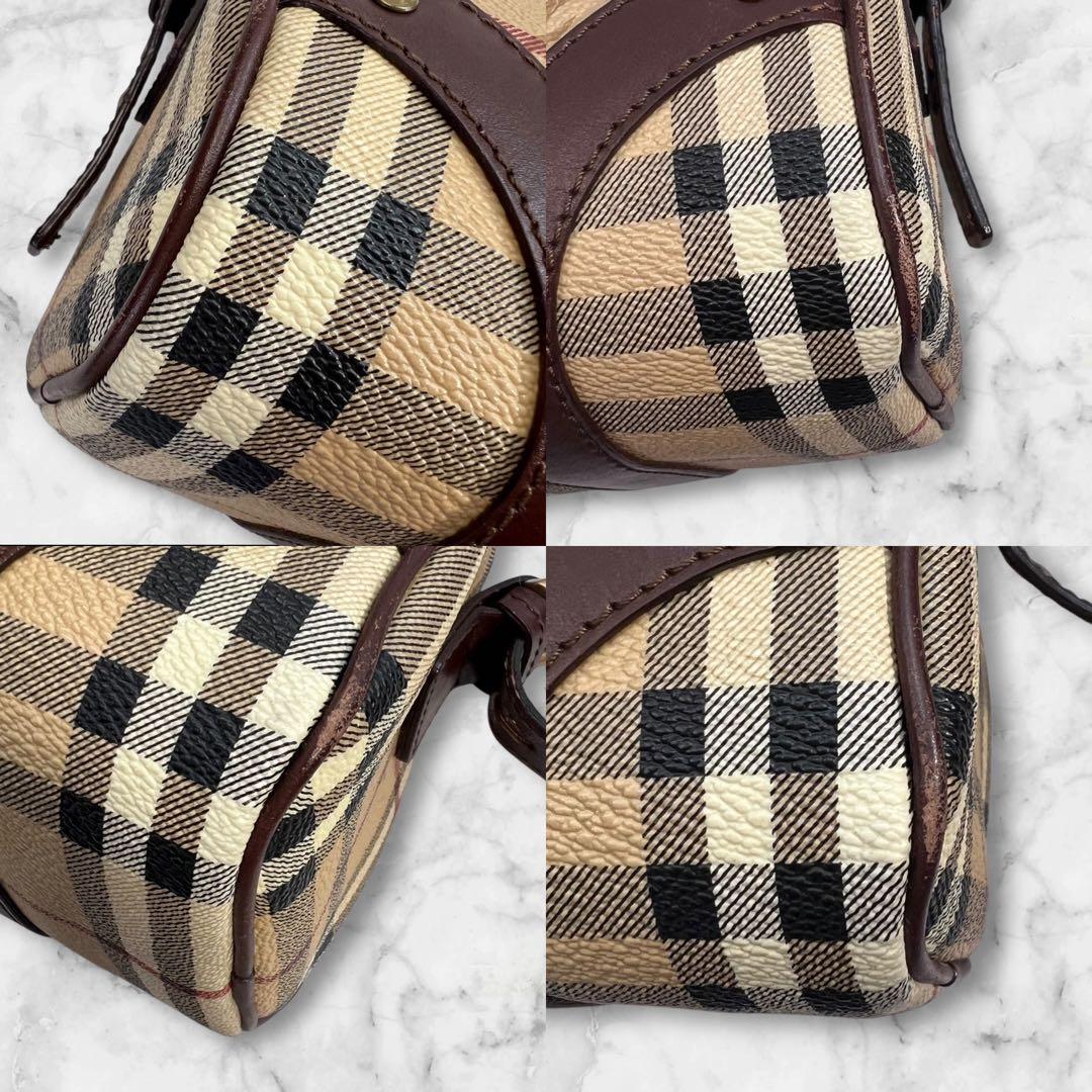 極美品 BURBERRY LONDON バーバリーロンドン ミニハンドバッグ