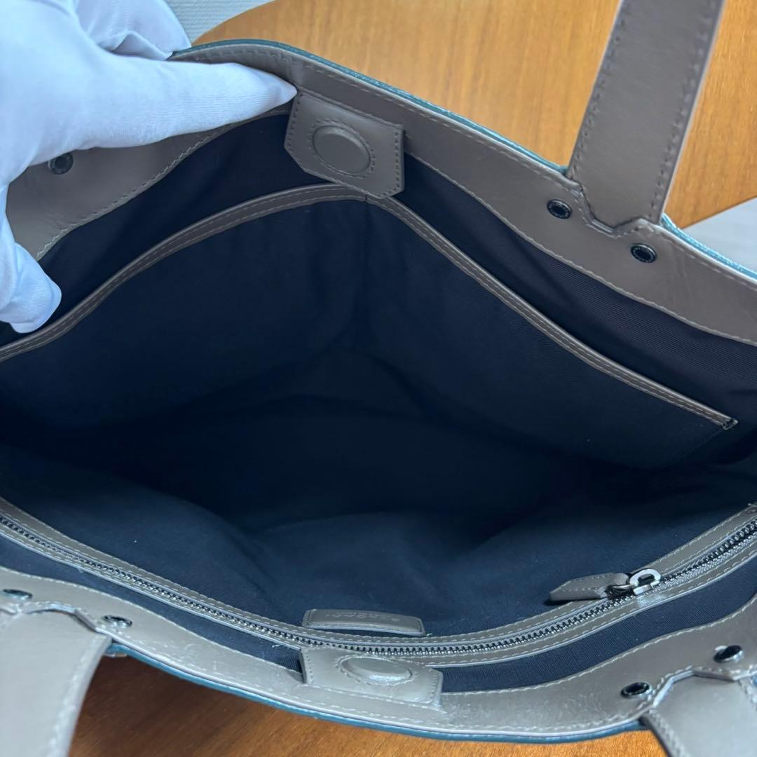 BVLGARI ブルガリ オクト レザー トートバッグ ビジネス bb7