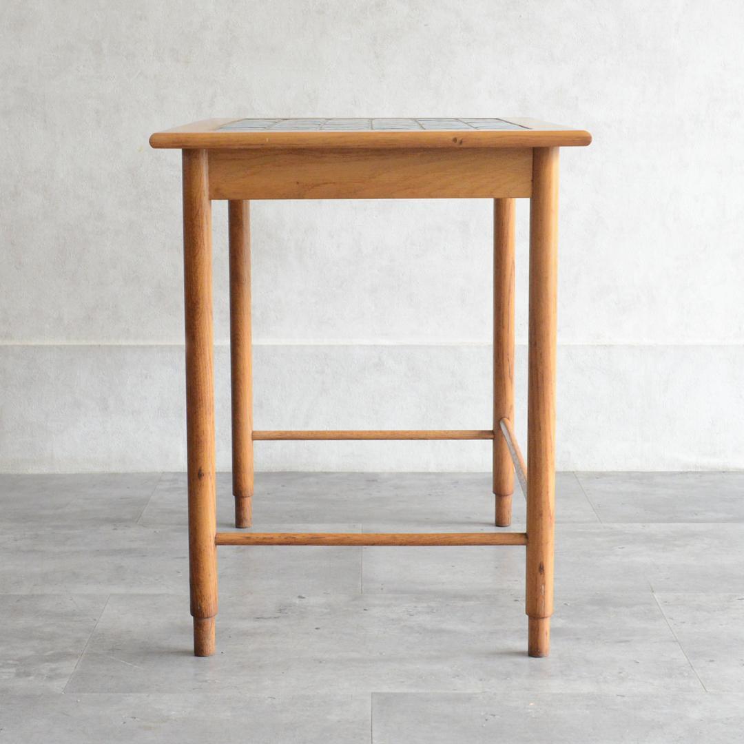 デンマーク 北欧ヴィンテージ タイルトップ サイドテーブル オーク 北欧家具
