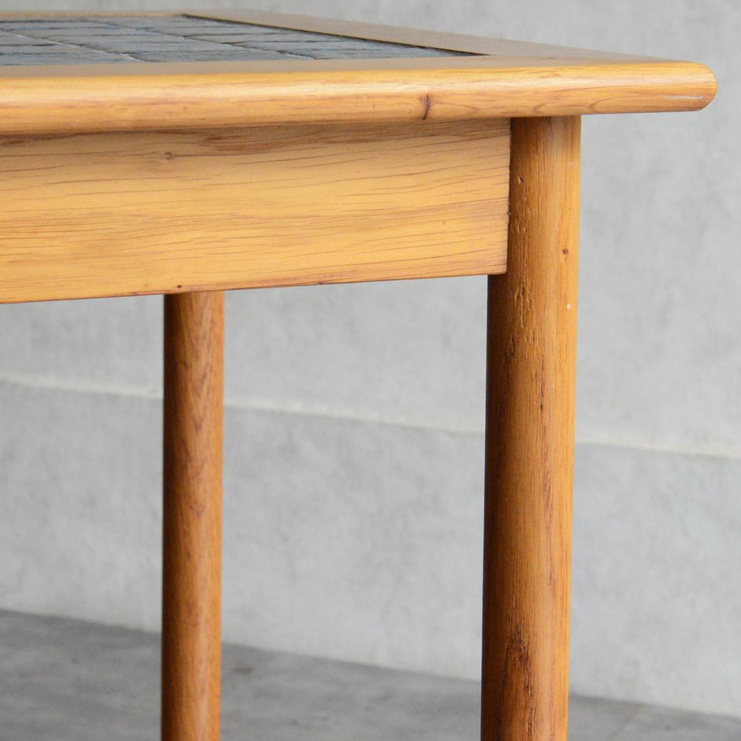 デンマーク 北欧ヴィンテージ タイルトップ サイドテーブル オーク 北欧家具