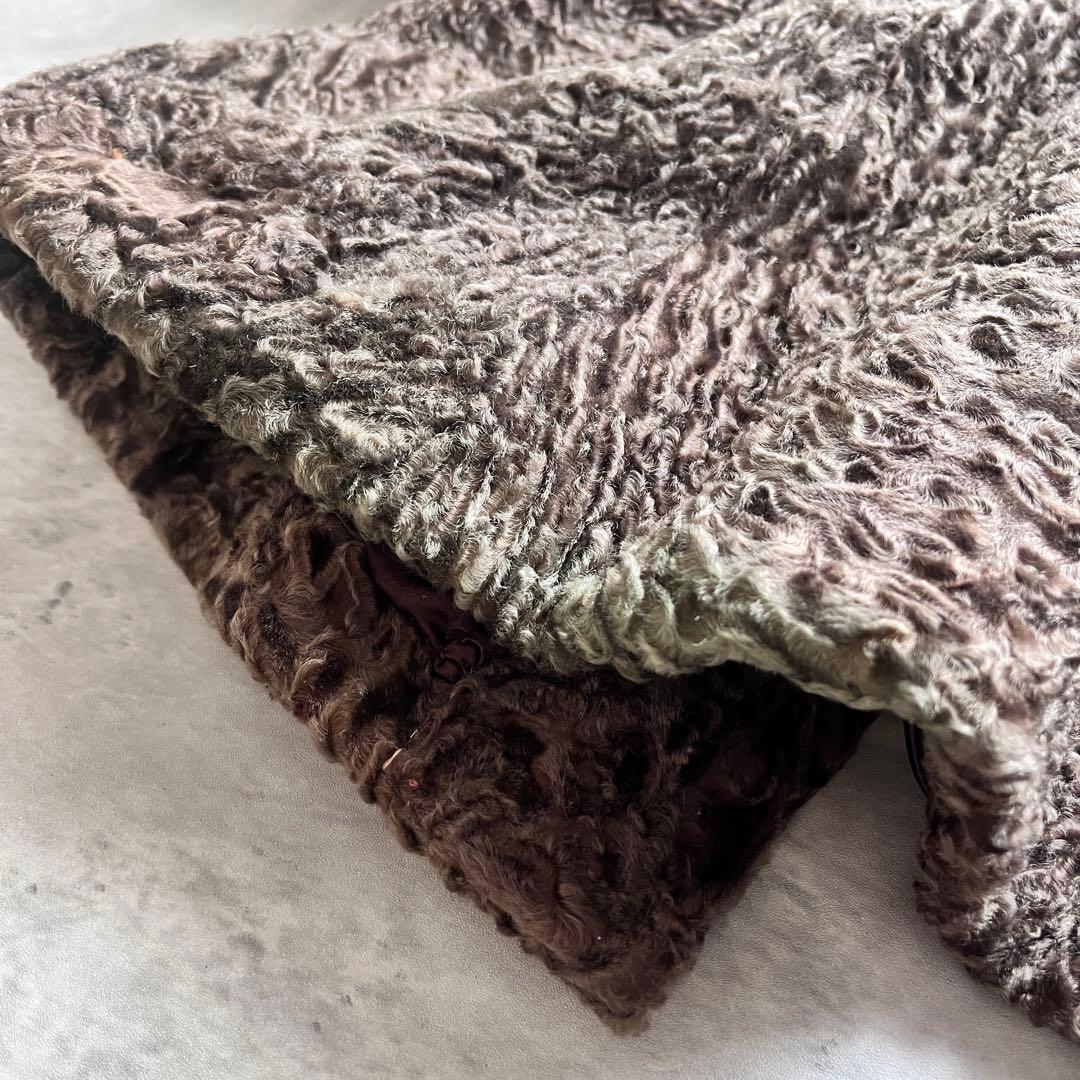 Rotiny ミンクファーコート 13号 XL 定価約15万 高級 ヴィンテージ