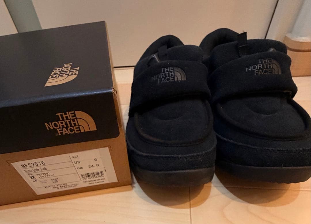 THE NORTH FACE ブラック ヌプシローファー スエード 24cm