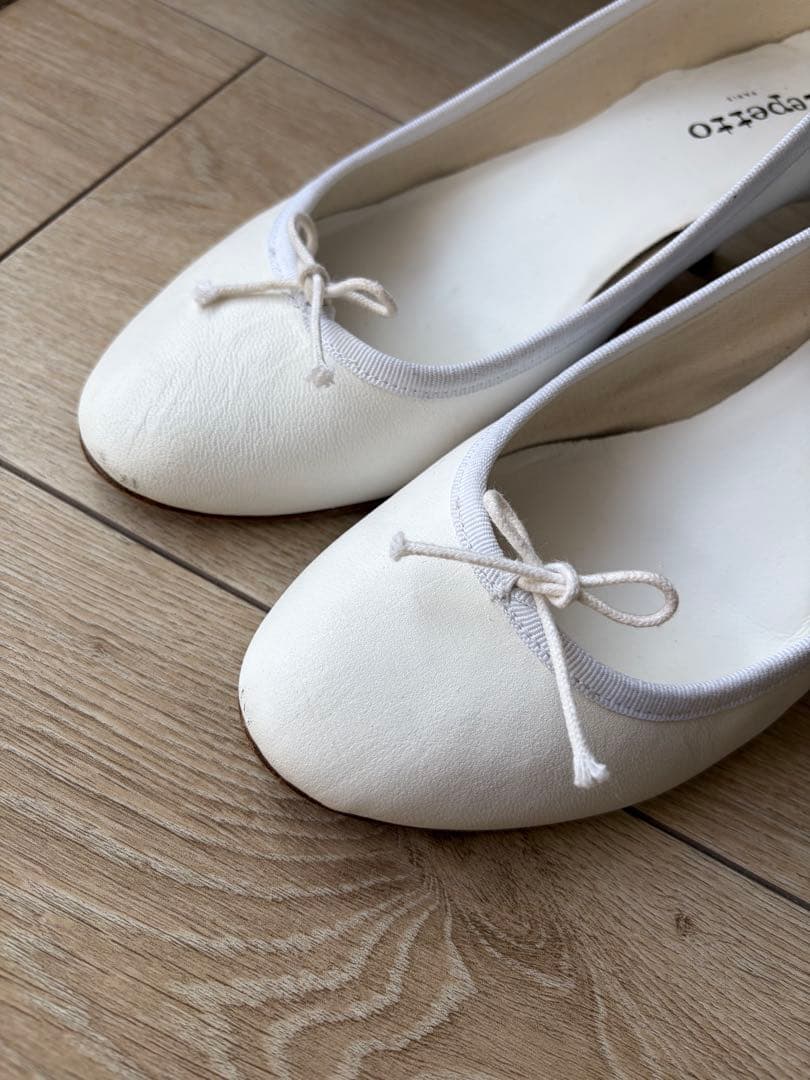 Repetto レペット　ホワイト バレエシューズ 40
