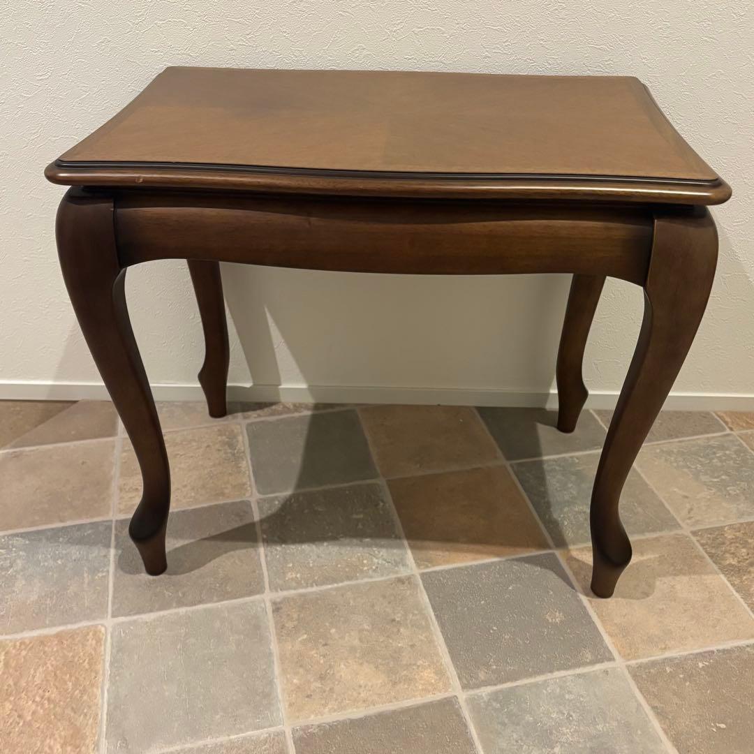 【美品maruniマルニマキシマムサイドコーヒーテーブル クラシック花台猫脚高級