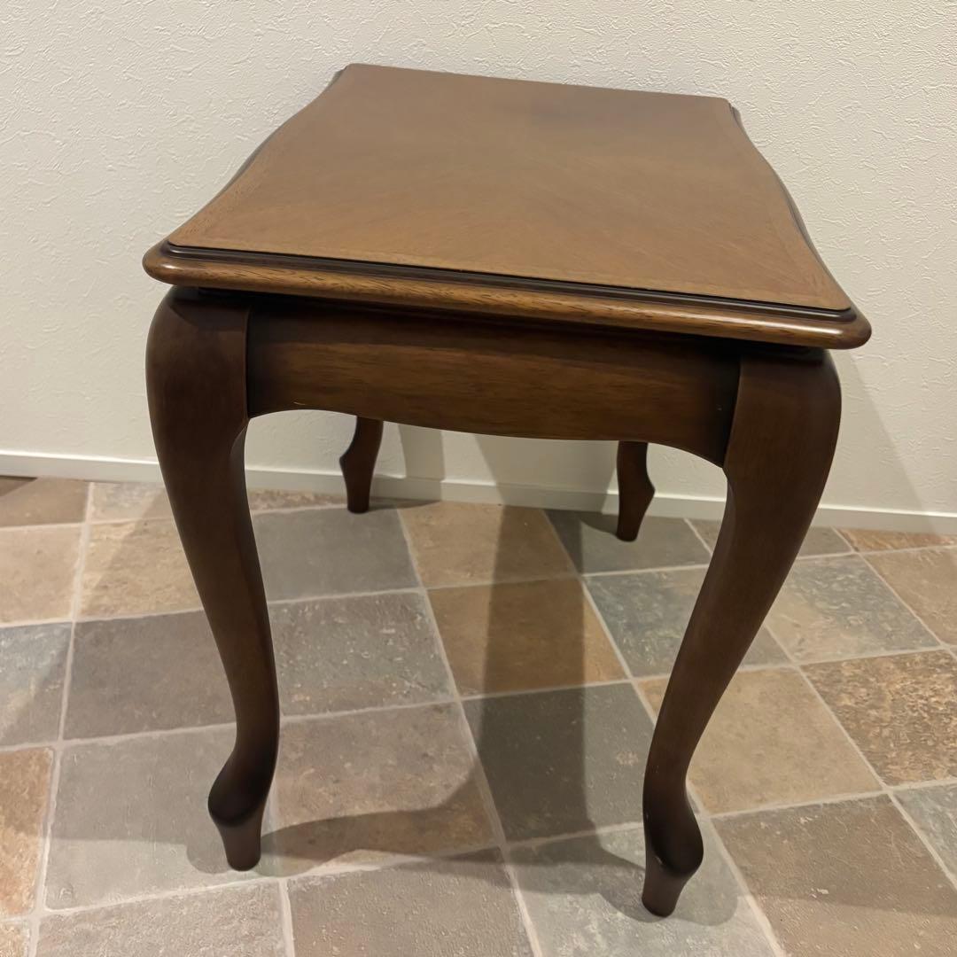 【美品maruniマルニマキシマムサイドコーヒーテーブル クラシック花台猫脚高級