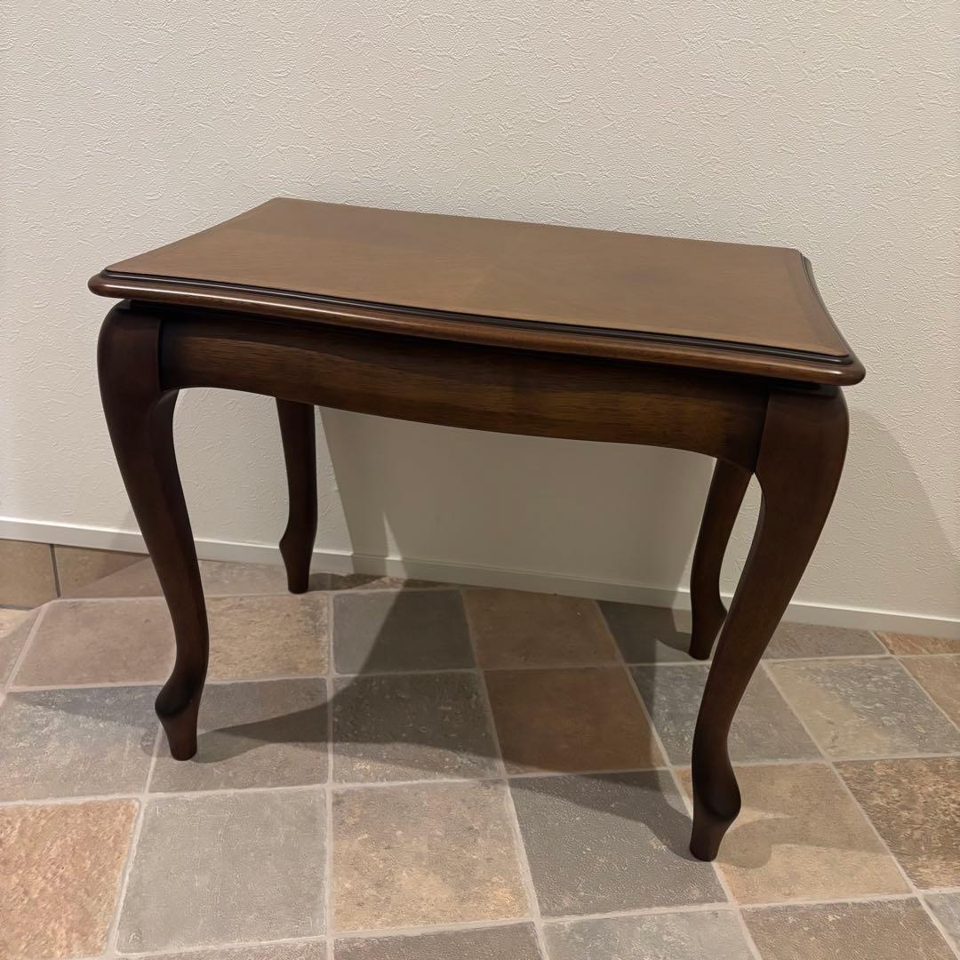 【美品maruniマルニマキシマムサイドコーヒーテーブル クラシック花台猫脚高級