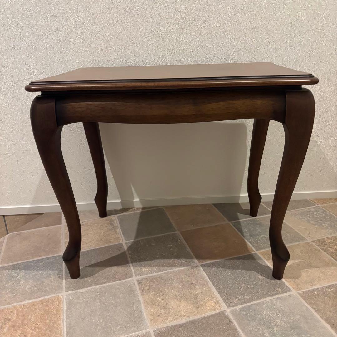 【美品maruniマルニマキシマムサイドコーヒーテーブル クラシック花台猫脚高級