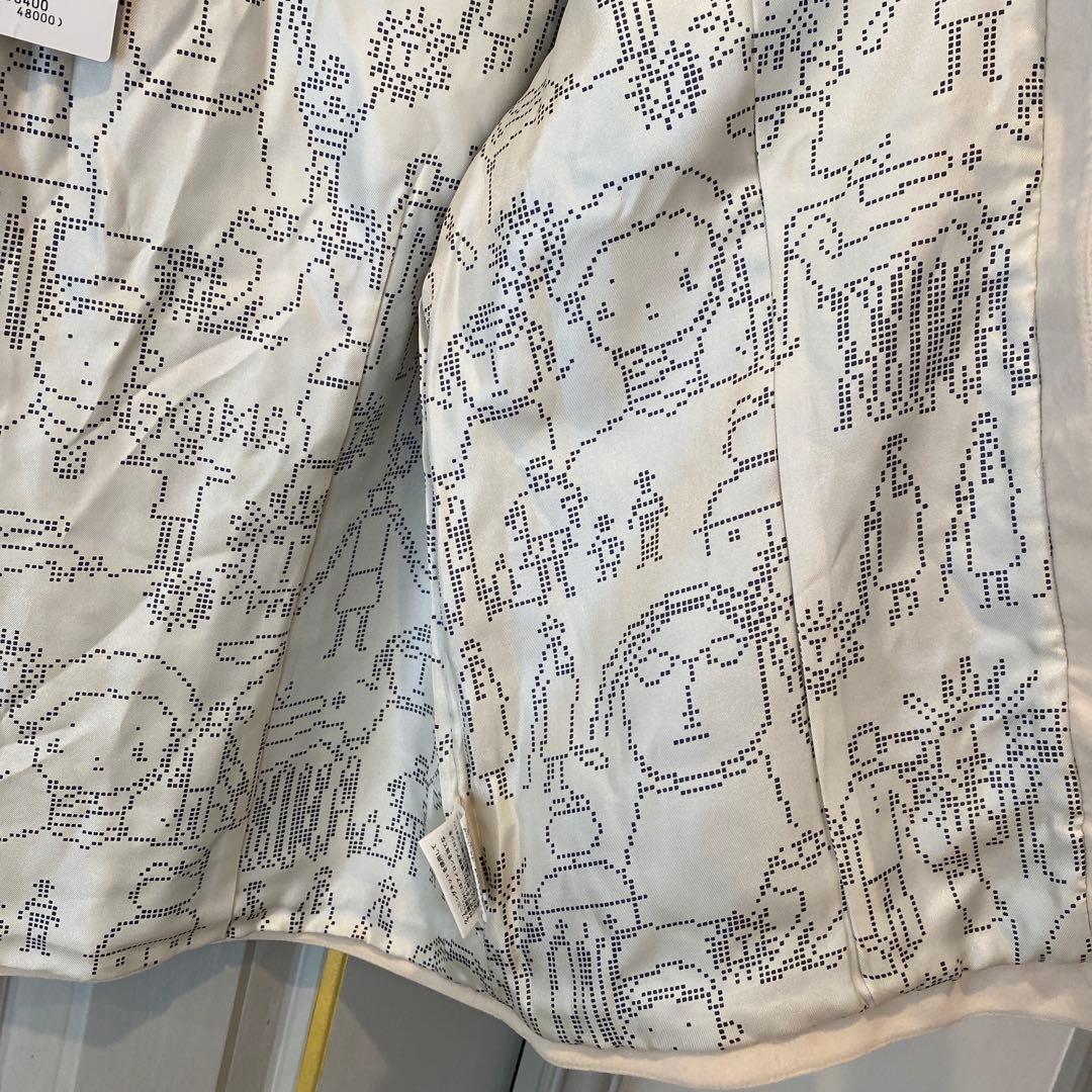 新品タグ付き✨STUDIO PICONE ノーカラージャケット 42 ネイビー