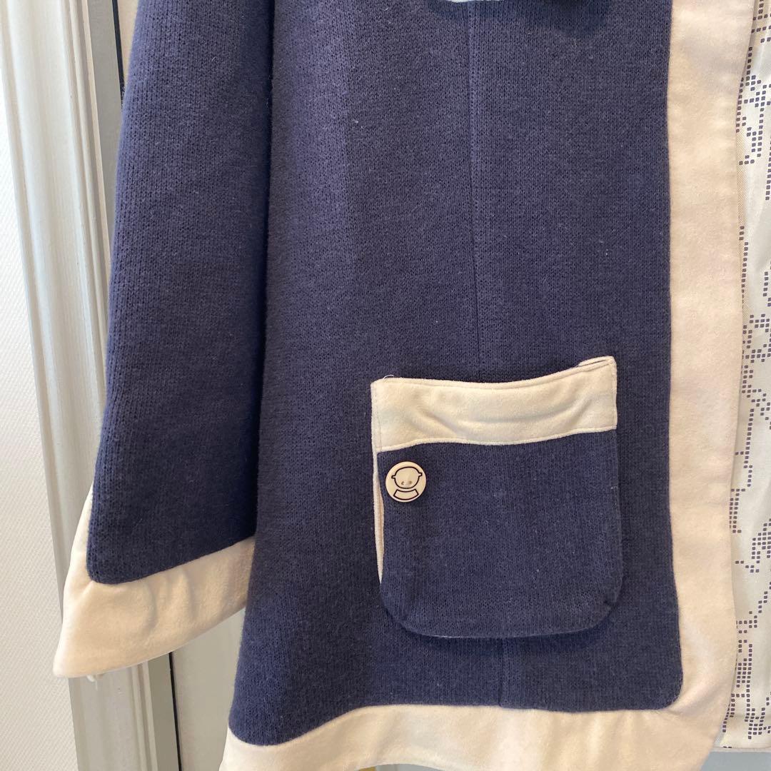 新品タグ付き✨STUDIO PICONE ノーカラージャケット 42 ネイビー